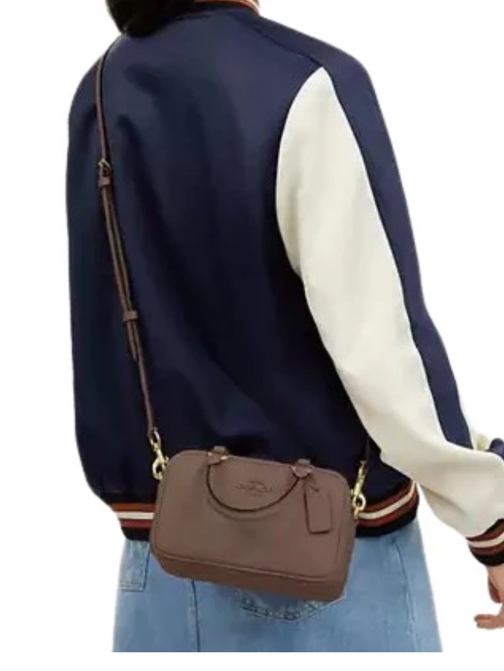 Coach Stachel Crossbody in Dark Stone/Gold - Picture 9 of 9